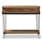 Baxton Studio Kellyn Vintage Oak Brown Finished Wood and Black Finished Metal 3-Drawer Console Table 177-11199-Zoro - alternate 6